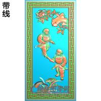 GZRW-001-童子面板精雕图(GD-254)