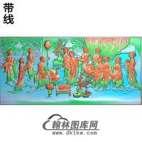 SN-0侍女宫殿精雕图(GD-313)
