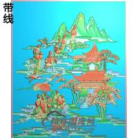 SSJZ-04-正大门板1--精雕图(GD-326)