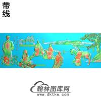 古人物与孔子精雕图(GD-363)