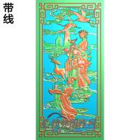 寿星（顶箱柜）精雕图(GD-414)