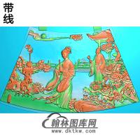 圆台面二精雕图(GD-430)