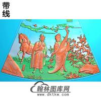 圆台面三精雕图(GD-433)