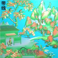 SS-045-山水系列精雕图(SSJZ-050)