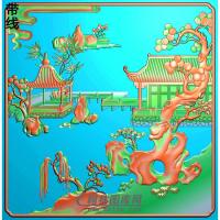 SSJZ-000015-山水 小背精雕图(SSJZ-087)