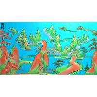 SSJZ-019山水建筑精雕图(SSJZ-091)