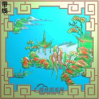 SSJZ-7086景韵山水上门右精雕图(SSJZ-161)