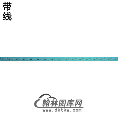 中式回纹边框精雕图（ZSBK-003）