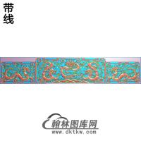 L-014-（放缩过）九龙罗汉床靠背6个深--备.份精雕图（WL-003）