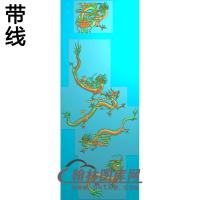 l-332-群龙带线精雕图（WL-009）