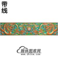 l-358-双龙抽屉带线精雕图（SL-054）