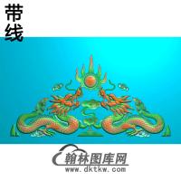 LF-062-双龙带线精雕图（SL-097）