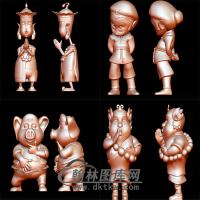 西游记唐僧孙悟空八戒沙僧立体圆雕图(YKT-21)
