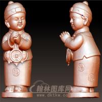 童男立体圆雕图(YTZ-23)