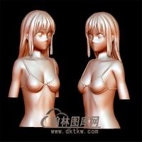 花样女孩立体圆雕图(YSN-2)