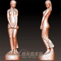 女人像立体圆雕图(YSN-20)