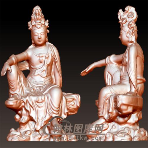西方释迦牟尼佛像立体圆雕图（YXF-058)