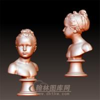 路易丝·布隆尼亚特立体圆雕图（YXF-072)