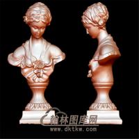 断臂美女立体圆雕图（YXF-094)