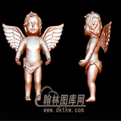 小天使丘比特立体圆雕图（YXF-099)
