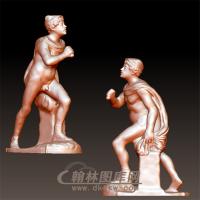 西方欧式雕塑人物立体圆雕图（YXF-105)