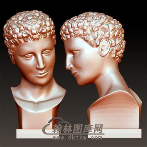 罗马人雕塑立体圆雕图（YXF-163)