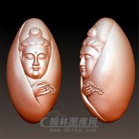 新包衣观音立体圆雕图（GY-004)