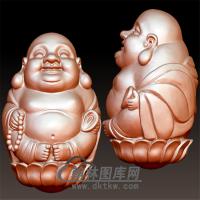 莲花弥勒立体圆雕图（ml-011）