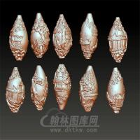 苏州园林核雕立体圆雕图(zh-004)