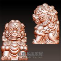狮子立体圆雕图(YSZ-008)