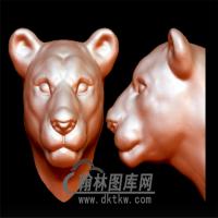 母狮子头立体圆雕图(YSZ-023)