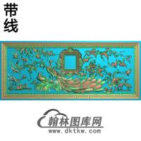 百鸟朝凤寿盒精雕图（GHH-100）