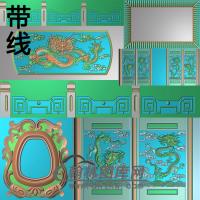 九龙凤阁精雕图(GHH-030)