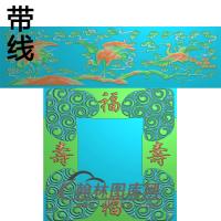 开羽鹤精雕图(GHH-032)