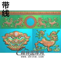 狮子寿盒精雕图(GHH-058)