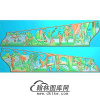 二十四孝棺材板精雕图（GC-022）