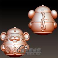 鼠你财立体圆雕图(YS-002)