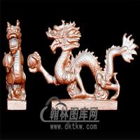龙戏珠立体圆雕图(YL-058)