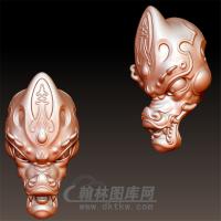 玉道龙头立体圆雕图(YL-065)