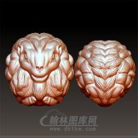 羊头圆珠手串立体圆雕图(YY-011)