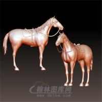 马鞍马立体圆雕图(YM-025)