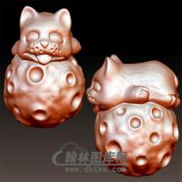 狗立体圆雕图(YG-067)
