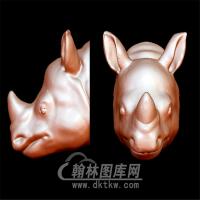 犀牛立体圆雕图(YDW-002)