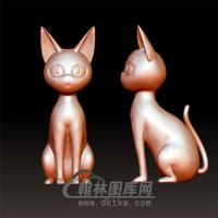 猫立体圆雕图(YDW-030)