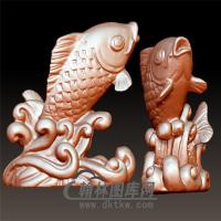 鱼立体圆雕图(YDW-098)