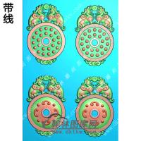 貔貅乳丁挂件带线精雕图（PX-095)