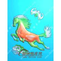 蝙蝠飞马挂件精雕图（GM-093)