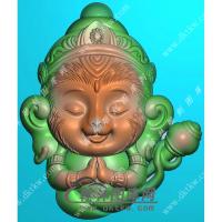 卡通斗战圣佛猴子挂件精雕图（GHZ-052)