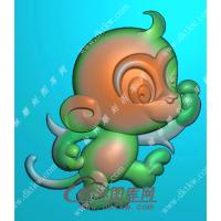 卡通猴子挂件精雕图（GHZ-053)