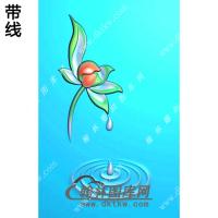 滴水莲花46牌挂件精雕图（HLN-098)